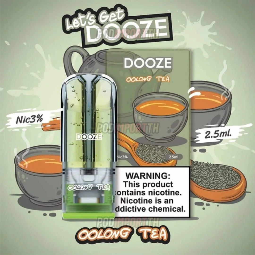 หัว Dooze 2.5ML กลิ่น Oolong Tea หอมละมุน ละเอียดอ่อนเหมือนชาอู่หลงแท้ๆ สดชื่นทุกคำ