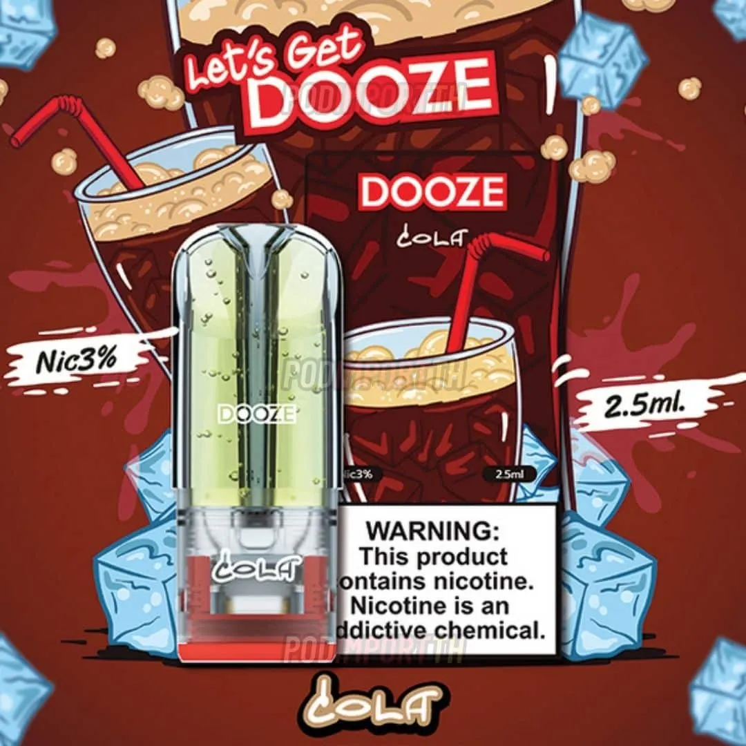 หัว Dooze 2.5ML กลิ่น Cola ซ่า หอมหวาน เย็นสดชื่นเหมือนโคล่าแท้ๆ ดื่มด่ำกับความซาบซ่าทุกคำที่สูบ! ลองเลย แล้วเติมความสดชื่นแบบสุดขั้ว